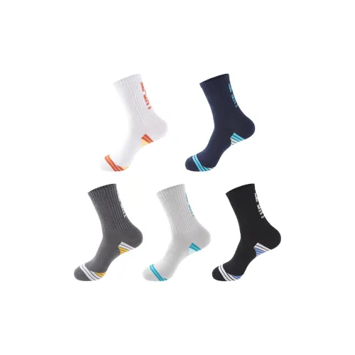 JINGYE Смешанные цвета 5 пар мужские носки до колена