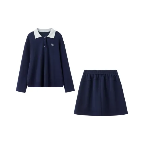 SENTUBILA Глубокое море Синий Женский Повседневный Костюм