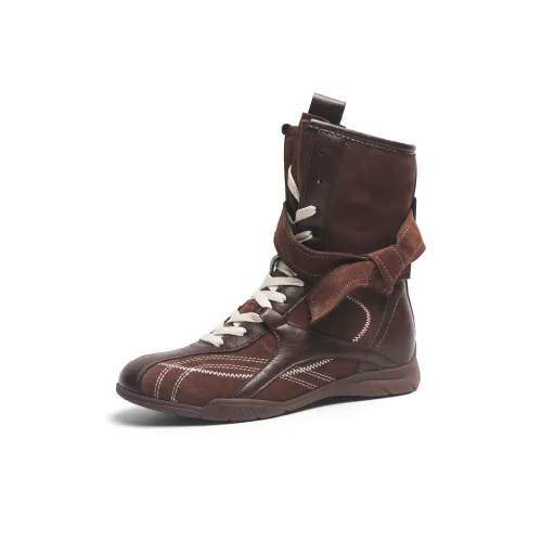 O.L Boxing Ботинки Crew Martin Boot 3 см Женские Коричневый
