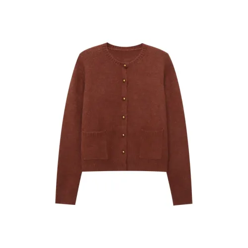 CHARM PICK Цветочный дизайн CAMEL Женские Трикотаж