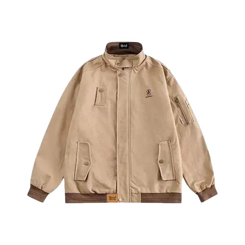 BLACK AT Хаки Унисекс Куртки