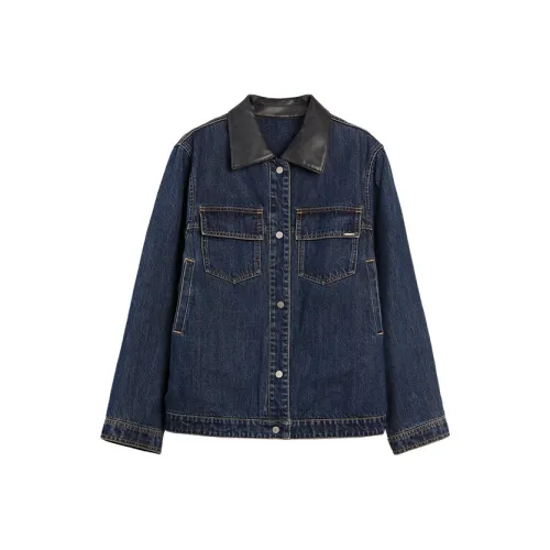 ELLE Джинсовый синий Женская Джинсовая куртка