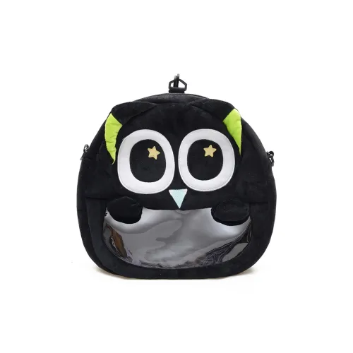 MOWAP Плюшевый рюкзак стандартный женский черный