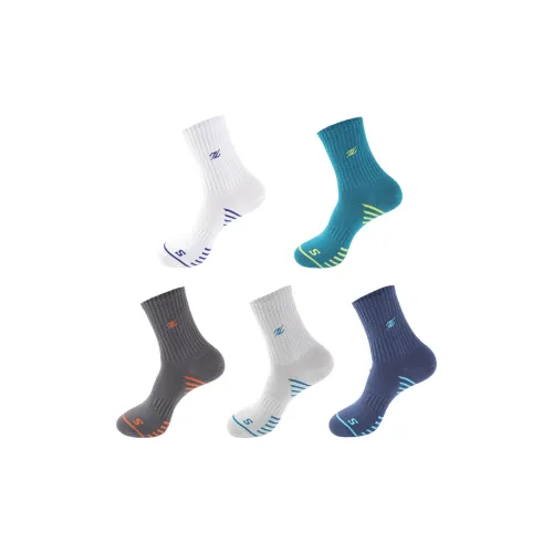 JINGYE Смешанные цвета 5 пар мужские носки до колена