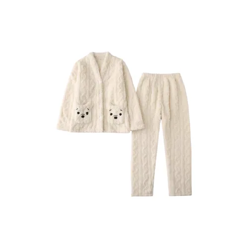 MIMOSA CHUR Pocket Bear Women's Pajama Sets