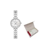 Перламутрово-белая коробка с вечными цветами