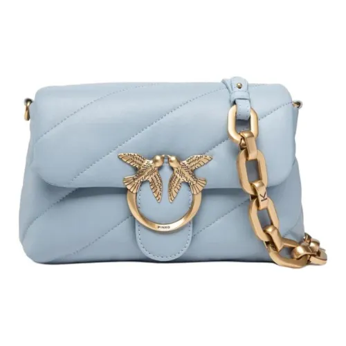 PINKO Овчина Bird Сумка Swallow Сумка Сумка через плечо Сумка на плечо Женская Небесно-голубая
