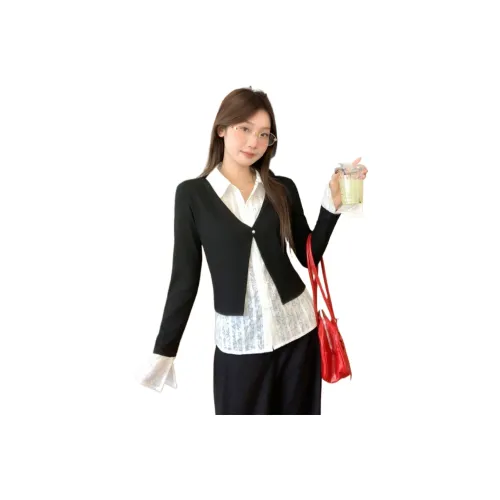 VINMUK Черный Белый Женский Трикотаж