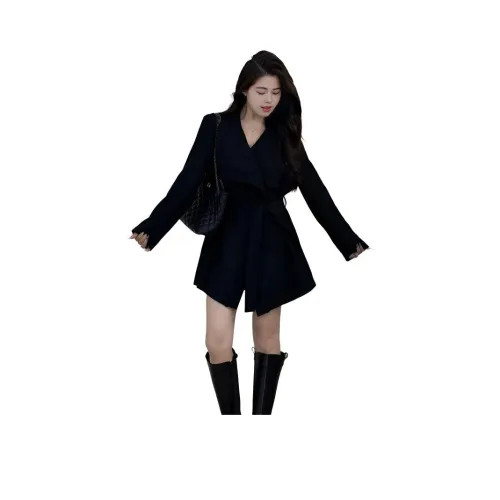 BONAS Большой тренч с отложным воротником женское пальто