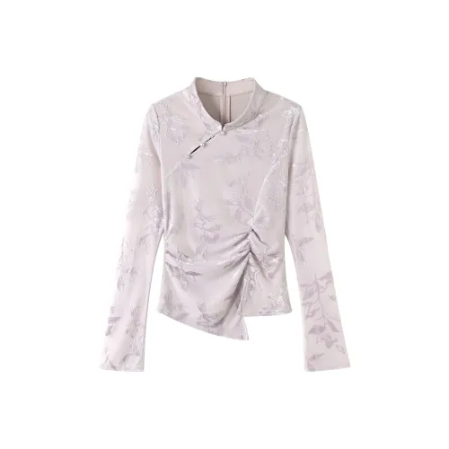 DX.DAXI Фиолетовые Женские Рубашки