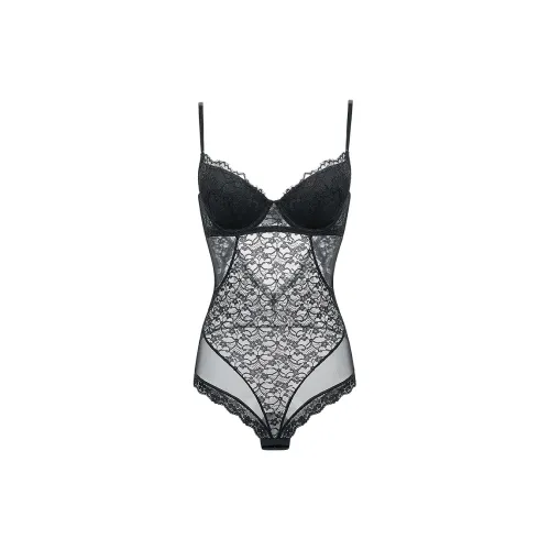 DPLAY SWEET Очаровательный черный женский боди