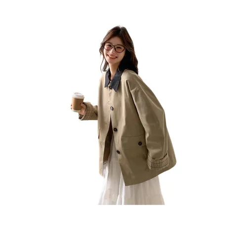 JOEM Хаки Женское короткое пальто