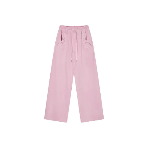UOOYAA Розовые Женские Повседневные Брюки