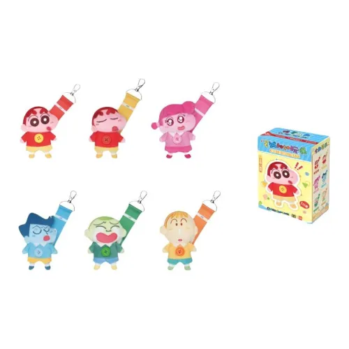 Playpoint Unlimited Карандаш SHIN Chan Mood Collection Плюшевый Пуговица Кукла Слепые коробки Один Mystery Коробка Целая коробка 6 шт