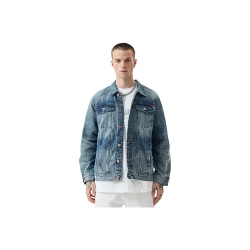 NITENG Синий Унисекс Джинсовые куртки