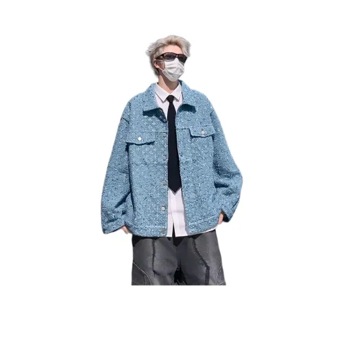 SOCKKEY Светло-синий Унисекс Джинсовые куртки