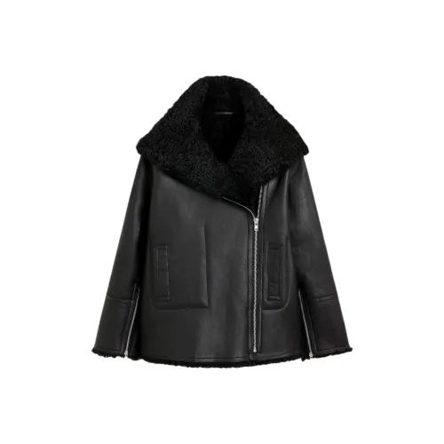 SCANLAN THEODORE Shearling TRAPEZE Jacket Куртки Coat Женские