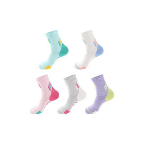 JINGYE Смешанные цвета 5 пар женские носки до колена