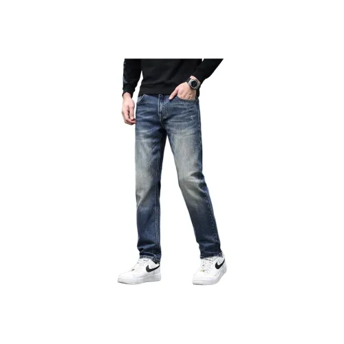 ZENGZHI Джинсы Облегающий крой Прямой крой Унисекс