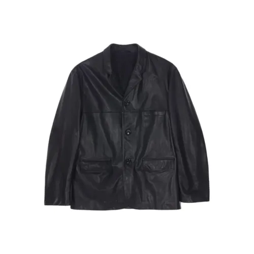 Lemaire Fw25 Кожаная Куртка Мужская