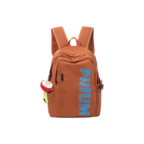 POY Нейлоновый рюкзак большой унисекс темно-оранжевый