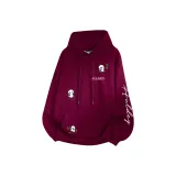 Бордовый Тяжелый Полиэстер-Хлопок