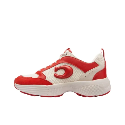 COACH Strider Low Топ Повседневная обувь Женская Красная