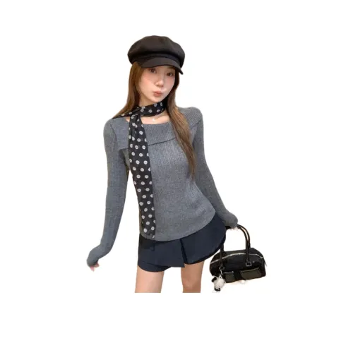 HIPHOPPUNKS Серый Женский Трикотаж