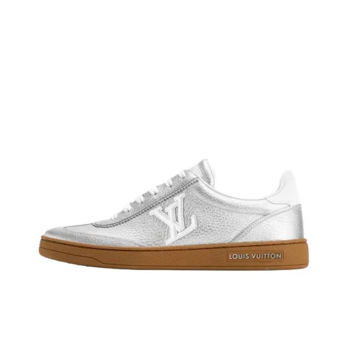 LOUIS VUITTON Frontrow Low Топ Скейтборд Кроссовки Женские Серебряные