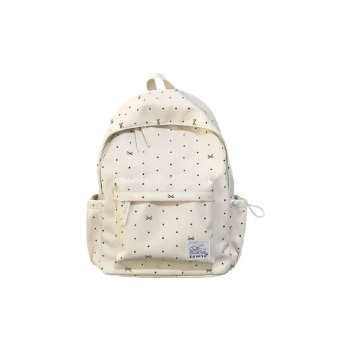 TAIGENU Nylon Backpack Standard Unisex White Black Yellow Blue Pink