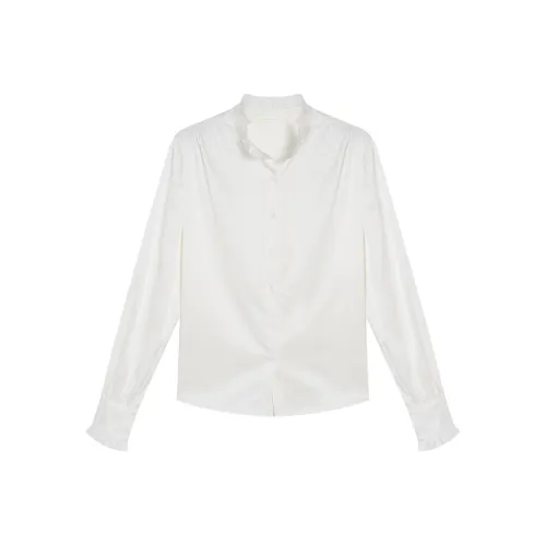 GZQJ Длинный рукав рубашка женский белый