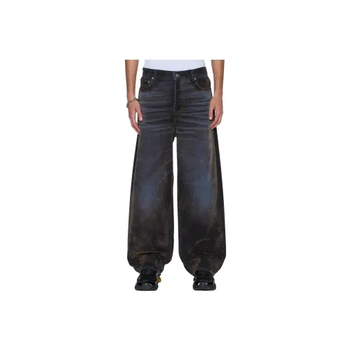 Ksubi Синий Черный Мужские Джинсы