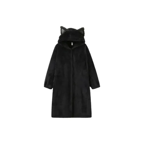 QIAOYUN Черные Женские Ночные сорочки