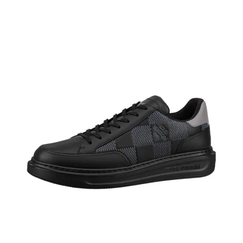 LOUIS VUITTON Beverly Hills Низкий Топ Стильный Скейтбординг Мужской Черный