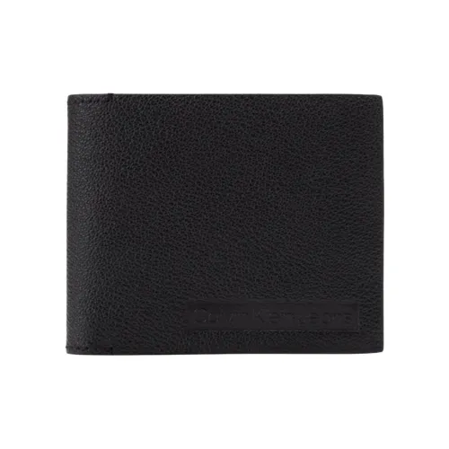 Calvin Klein Кошелек из коровьей кожи с узором застежка на кнопке мужской черный