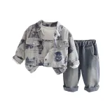 Серый набор из трех предметов