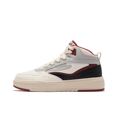 Erke No Double Lite Термический Устойчивый к истиранию Противоскользящий Высокий Топ Скейтборд Кроссовки Мужские Белый Серый