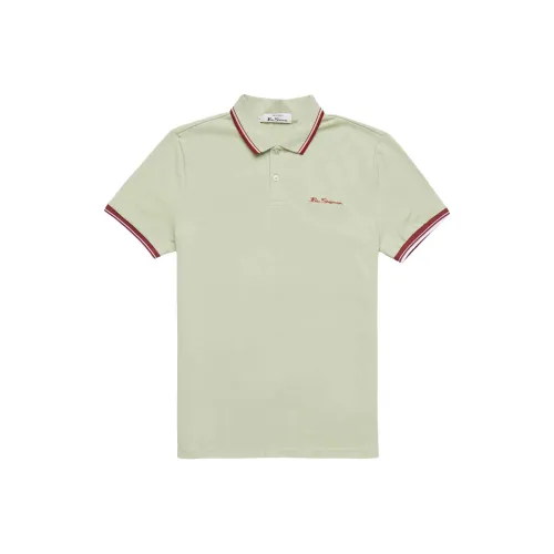 BEN SHERMAN Бежевая мужская поло рубашка