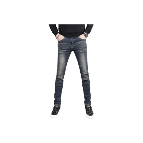 THINGYLAB Винтажные синие мужские джинсы