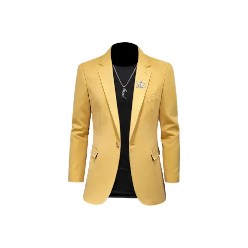 MG Ярко-желтый Мужской Деловые костюмы