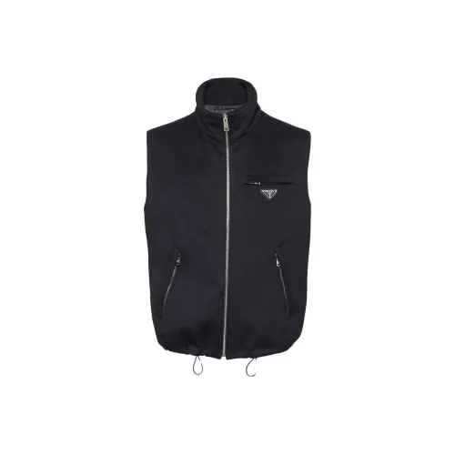 PRADA Синий Мужской Пуховый жилет