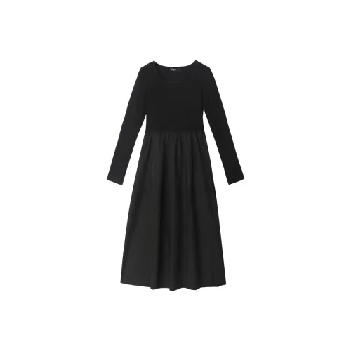 Tonlion Длинное платье с длинными рукавами женское