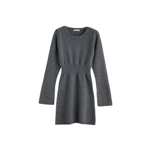 Tonlion Длинное платье с длинными рукавами женское