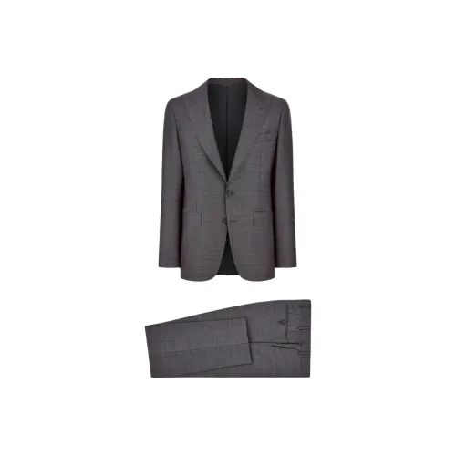 Canali Gray Men's Business Suits Canali Серый Мужской Бизнес Костюмы