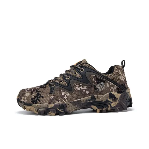 BEN SHERMAN Outdoor Camouflage Slip-Resistant Low Top Mountaineering Shoes Men's