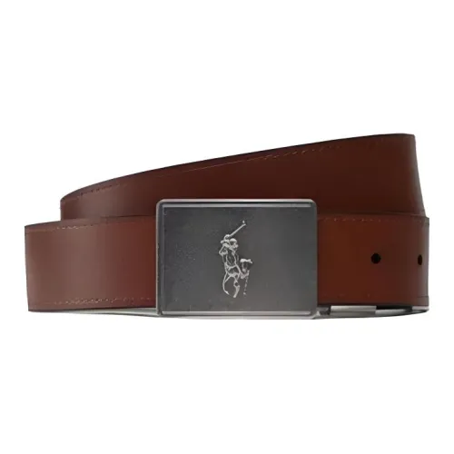 Polo Ralph Lauren Кожаные ремни Унисекс Коричневый Ширина 35 мм