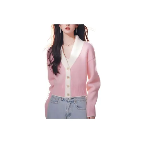 LANGQING Розовый Бесплатная доставка с бренд наклейкой Женский трикотаж