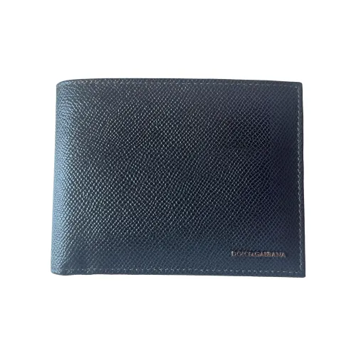 Dolce Gabbana Кошелек из коровьей кожи Унисекс Серый