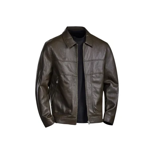 FAIRWHALE Мужские кожаные куртки