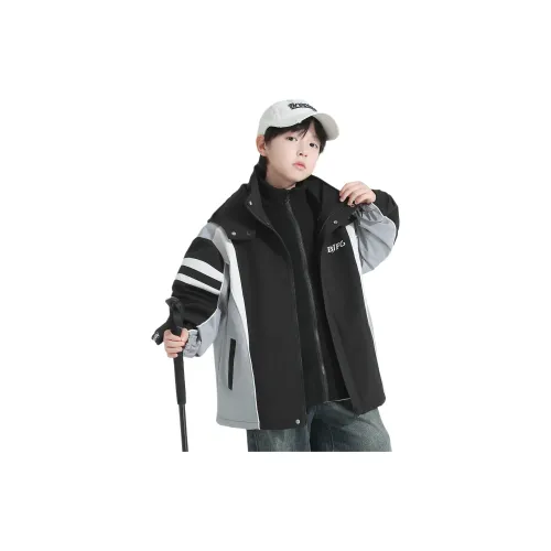 Mami Macca Черная Ветровка для школьного возраста